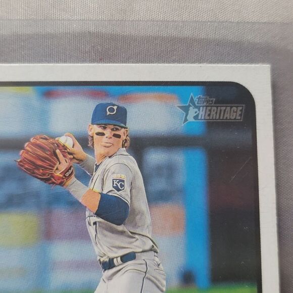 Bobby Witt Jr. 2022 Topps Heritage Minor League Baseball card no. 105 Omaha - Picture 3 of 8